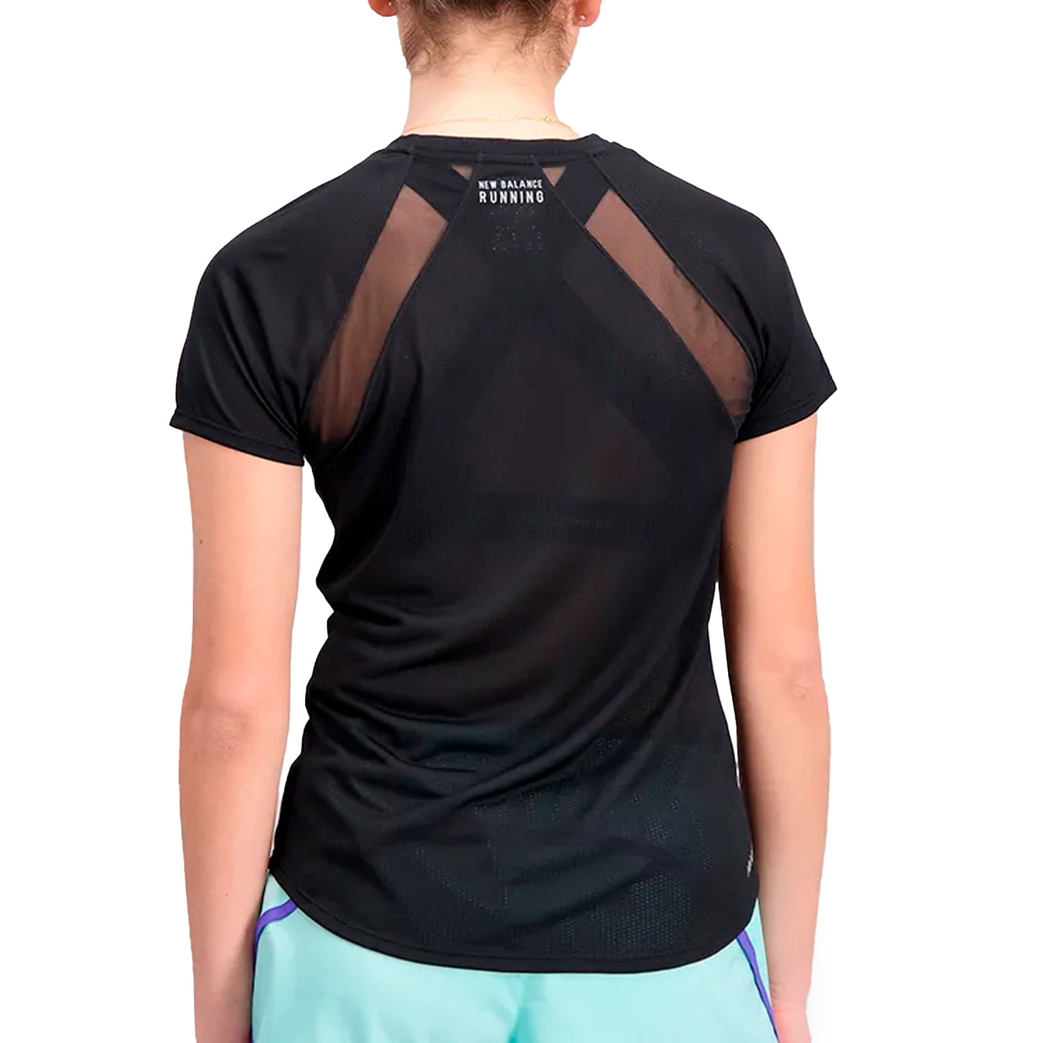 New Balance Blusa WT21262-BK F IMPACT RUN Preto. Poliester -4-